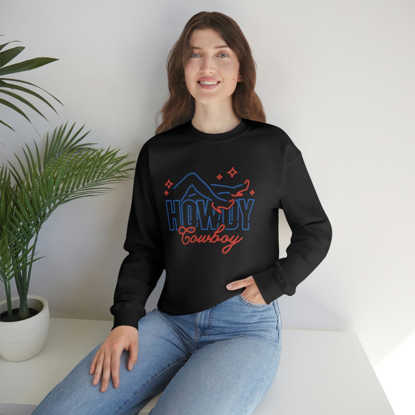 Howdy Cowboy Crewneck